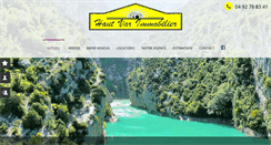 Desktop Screenshot of haut-var-immobilier.fr